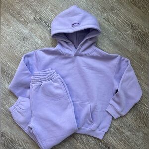 NWOT CMFRT Kids Collection Pastel Purple Hoodie and Pant set